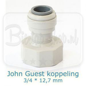 John Guest koppeling 3/4 * 12,7 mm