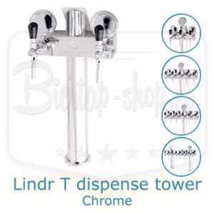 Lindr T dispense tower Stainless Steel - options