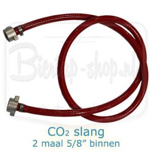 CO2 slang rood met 2 x 5/8