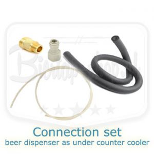 connection set for beer dispesener as under counter cooler