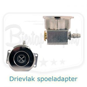 Spoeladapter drievlaks voor biertap