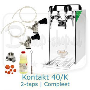Lindr Kontakt 40/K 2-taps droogkoeler complete installatie met schoonmaakset