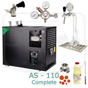 Lindr AS-110 Greenline Undercounter cooler ready for use