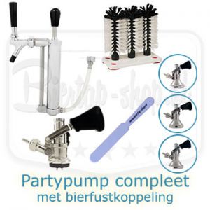 Party Pump complete set met bierfustkoppeling naar keuze