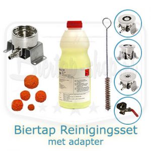 Biertap reinigingsset met adapter