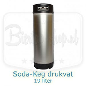 Soda-keg drukvat 19 liter - Brewferm