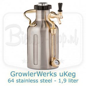 uKeg 1,9 liter Stainless Steel Growlerwerks