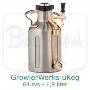 uKeg 64 RVS Growlerwerks - 1,9 liter