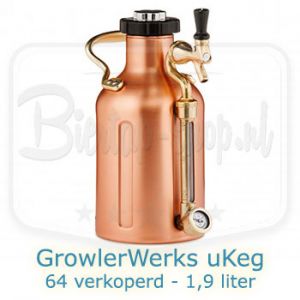 GrowlerWerks uKeg 1,9 liter koper