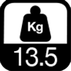 13.5 kg