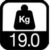 19.0 kg