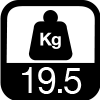 19.5 kg