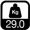 29.0 kg