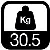 30,5 kg