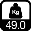 49.0 kg