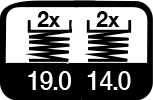 4 maal, 19 & 14 m