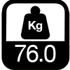 76 kg