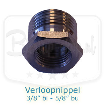 Verloopnippel 3/8